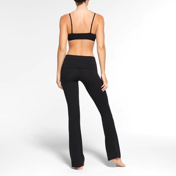 NWT SKIMS Cotton Jersey Foldover Pant in SOOT sz S - RARE - Picture 6 of 6